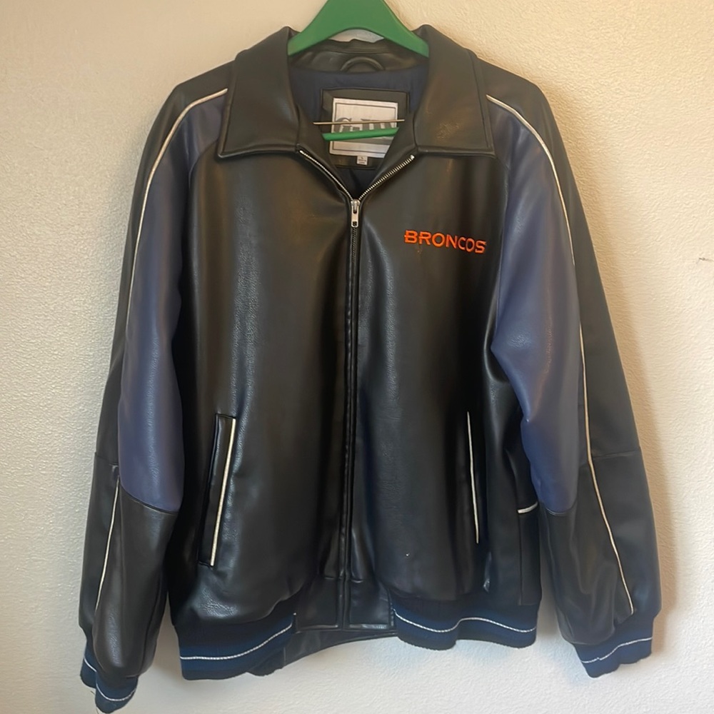 Men’s leather winter coat